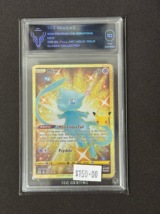 TCG Grading 10 Pokemon Celebrations Classic Collection Mew 25/25