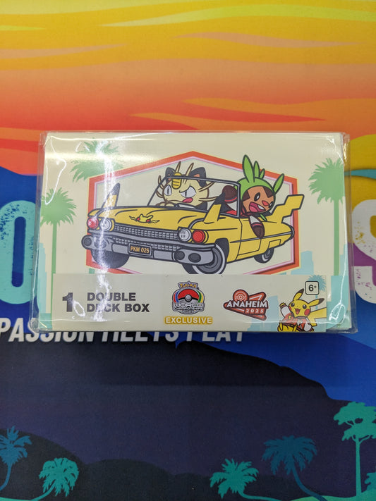 POKEMON CENTER Anaheim World Championship 2025 Meowth Chespin Double Deck Box