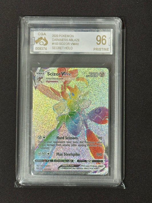 CGA 96 Pokemon Darkness Ablaze Scizor VMAX 193/189
