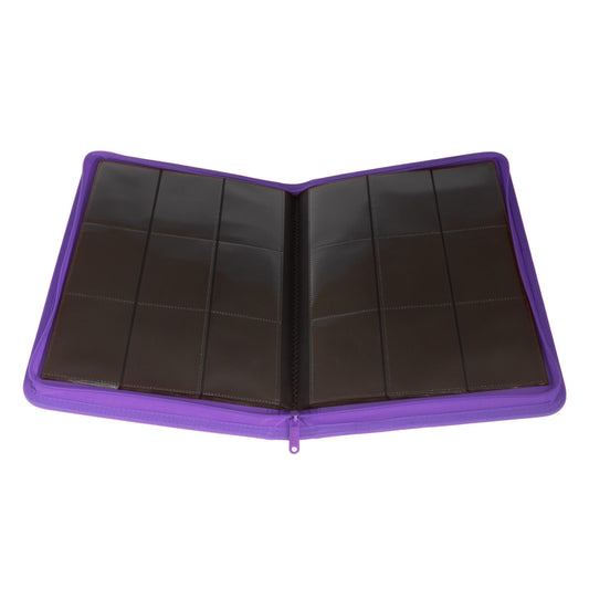 Palms Off Gaming - Collector's Series 9 Pocket Zip Binder - 360 - Purple