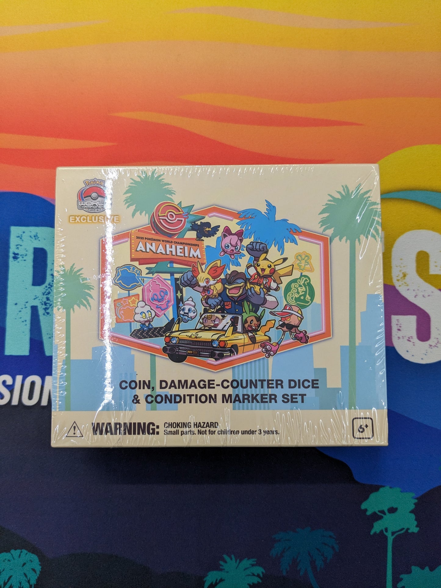 POKEMON CENTER World Championship 2025 SoCal Car Scene - Coin, Damage Counter, Dice Set
