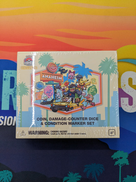 POKEMON CENTER World Championship 2025 SoCal Car Scene - Coin, Damage Counter, Dice Set