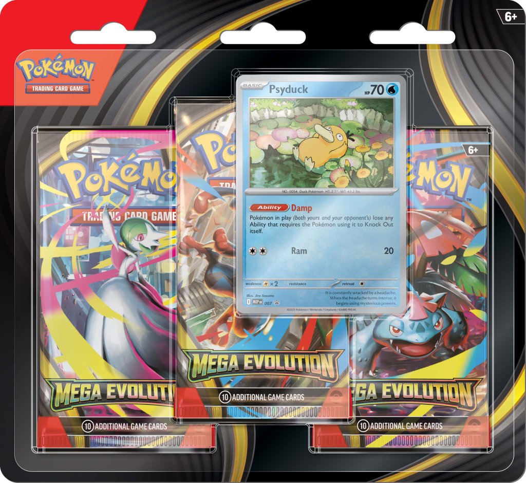 Pokemon TCG: Mega Evolution Three Booster Blister