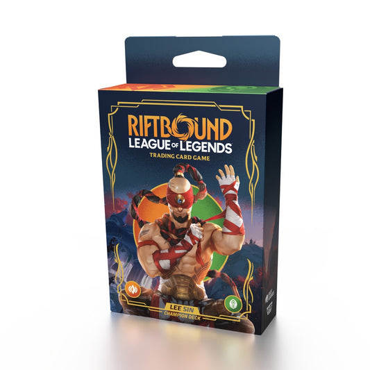 PREORDER Riftbound: League of Legends TCG – Champion Deck Display – Set One: Origins – Lee Sin
