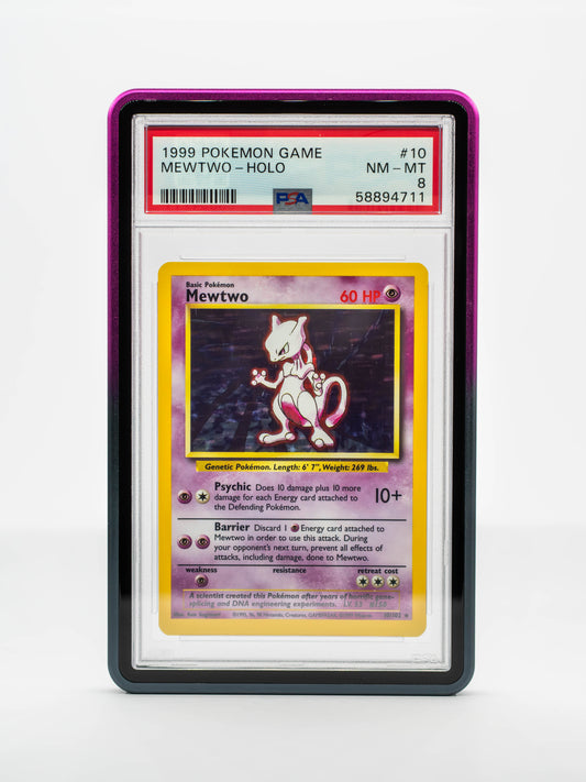 Gradient Forge Case (V2) - PSA Style - BLACK & PURPLE