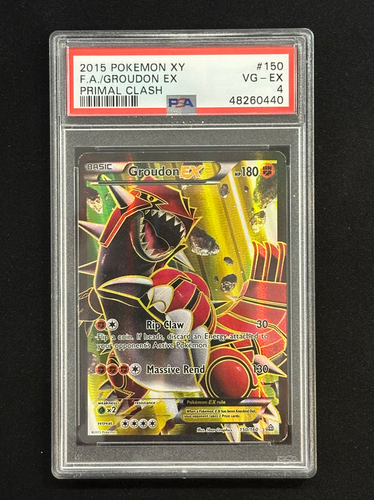 PSA 4 2015 Pokemon XY Groudon EX Primal Clash 150