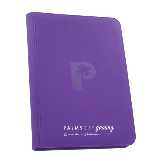 Palms Off Gaming - Collector's Series 9 Pocket Zip Binder - 360 - Purple
