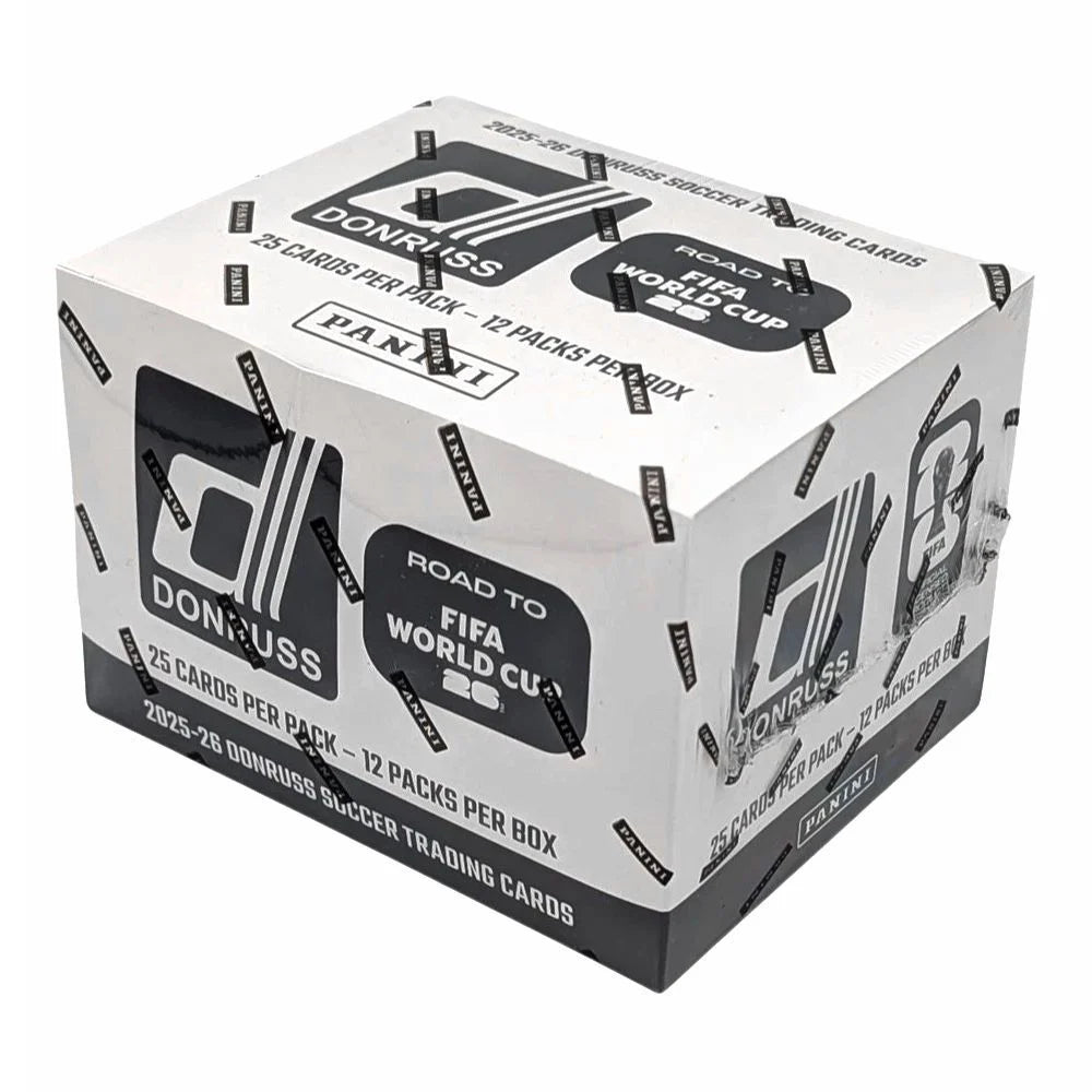 soccer cards booster box Panini 2025-2026 Donruss Road to FIFA World Cup Soccer Fat Pack Booste – Raptor Games