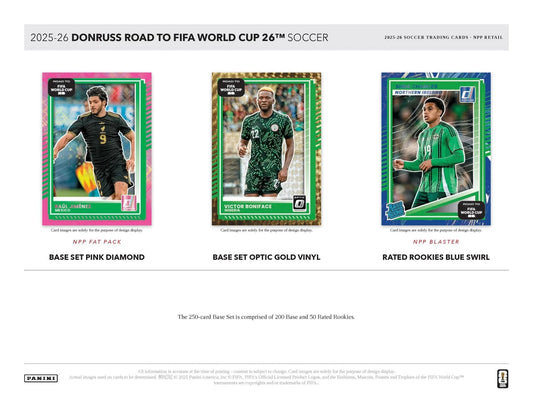 Panini 2025-2026 Donruss Road to FIFA World Cup Soccer Fat Pack Booster Box