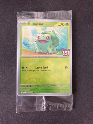 Bulbasaur - 001/165 - Pokemon 151 BEST BUY Stamp - Sealed Promo - Pokemon