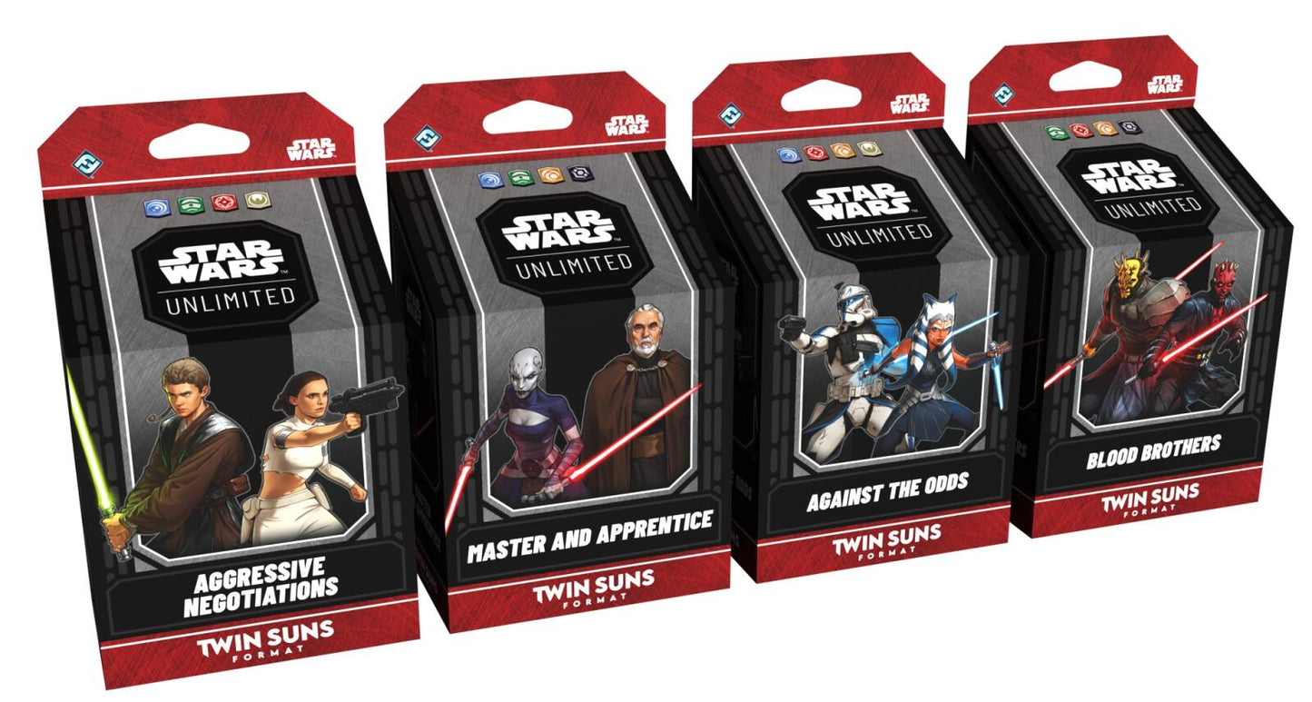 Star Wars Unlimited - Twin Suns 4 Deck Bundle