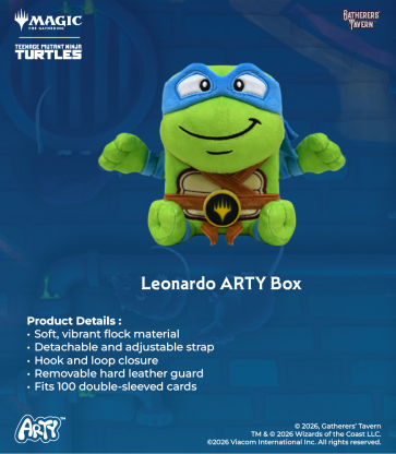 Gatherers' Tavern ARTY Deck Box Bag - Leonardo (MTG Teenage Mutant Ninja Turtles)