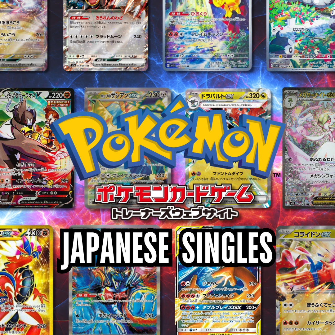 Japanese Pokemon singles including authentic Japanese Art Rares and Special Art Rares at Raptor Games Brisbane