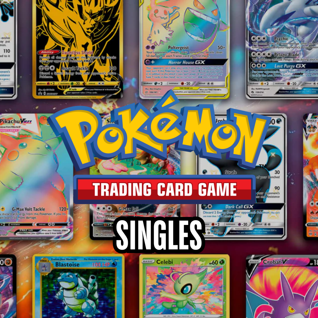 Pokémon TCG singles including rare, holo, and competitive cards available at Raptor Games Brisbane