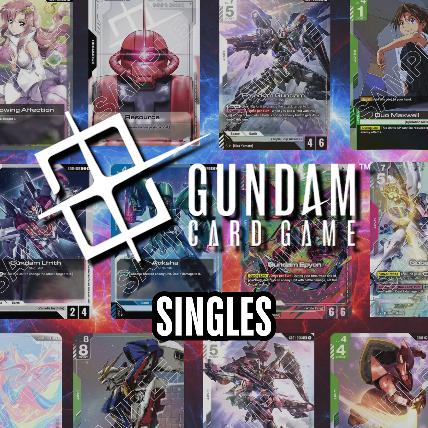 Gundam Card Game single card for sale Australia