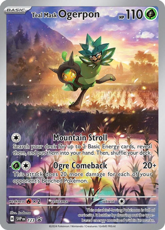 Teal Mask Ogerpon 123 Promo Scarlet & Violet Promo Holo NM/M