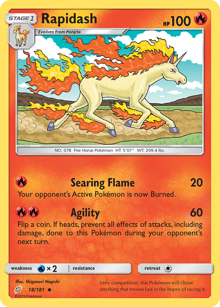 Rapidash 18/181 Uncommon Team Up NM/M