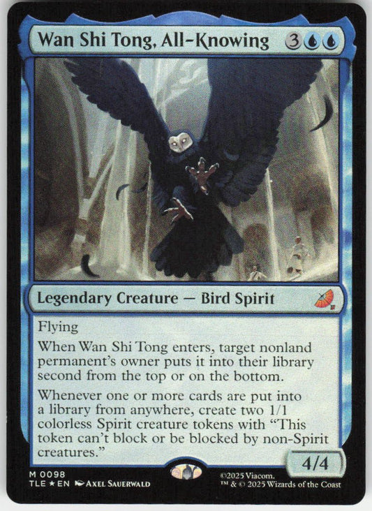Wan Shi Tong, All-Knowing (Foil) M Avatar: The Last Airbender: Eternal-Legal 98 