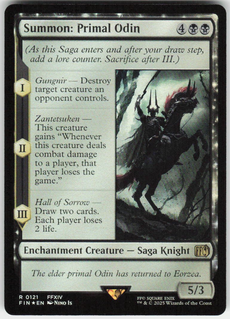 Summon: Primal Odin R FINAL FANTASY 121 NM