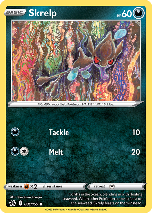 Skrelp 081/159 Common Reverse Holo Crown Zenith NM/LP