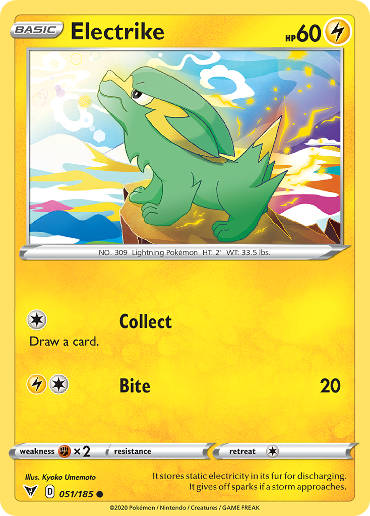 Electrike 051/185 Common Reverse Holo Vivid Voltage NM/LP