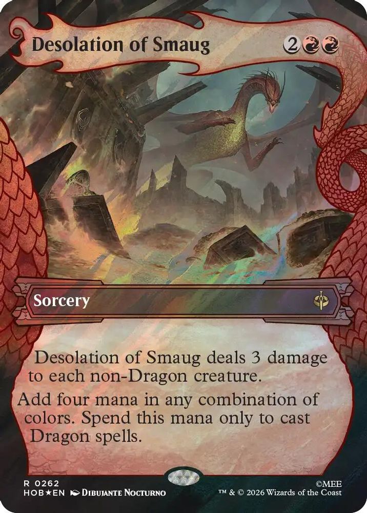Desolation of Smaug (Showcase) (Surge Foil) 262 Rare The Hobbit NM/M