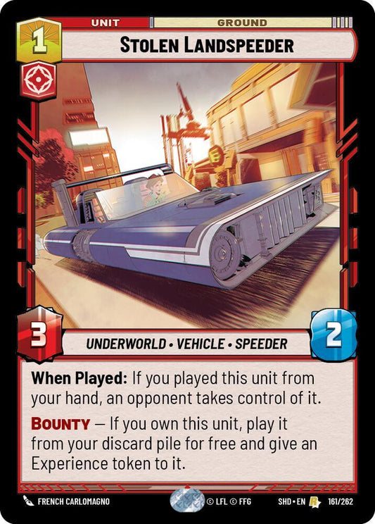 Stolen Landspeeder 161/262 Rare Foil Shadows of the Galaxy NM/M