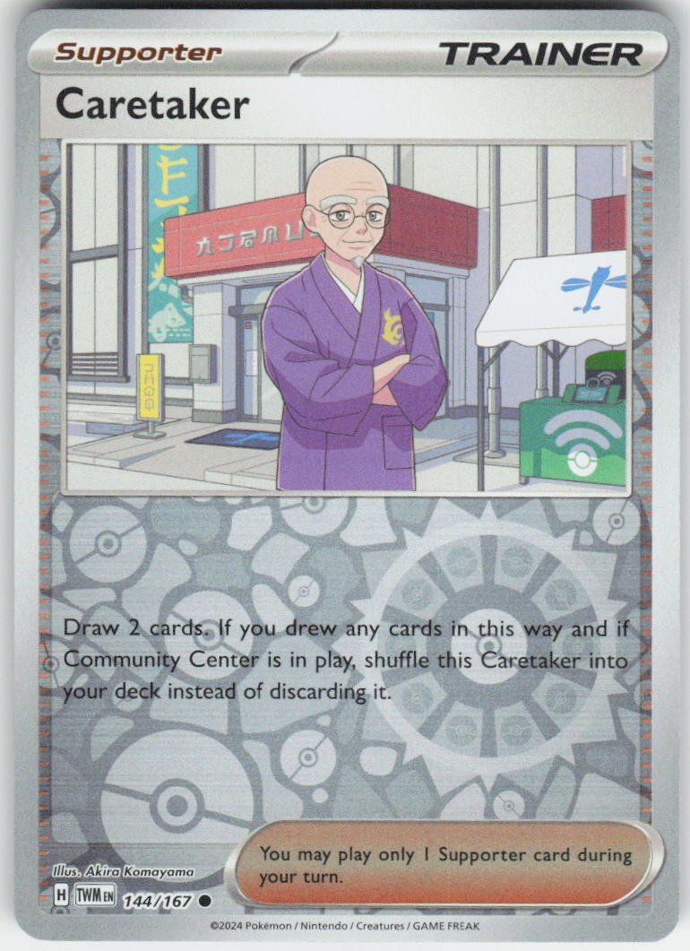 Caretaker - Common SV06: Twilight Masquerade 144/167 NM Rev Holo