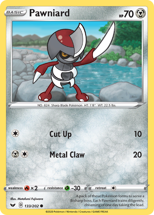 Pawniard 133/202 Common Reverse Holo Sword & Shield NM/LP
