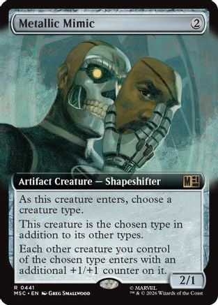 Metallic Mimic (Extended Art) 441 Rare Commander: Marvel Super Heroes NM/M