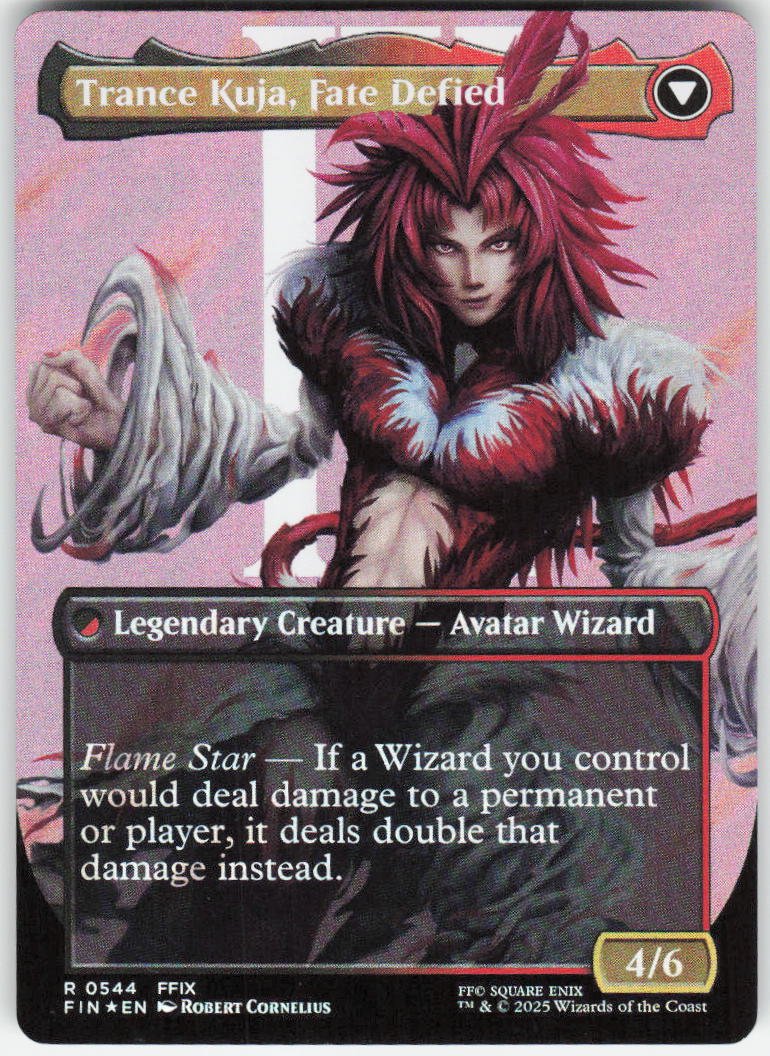 Kuja, Genome Sorcerer (Borderless) (Surge Foil) R FINAL FANTASY 544 NM (Back)