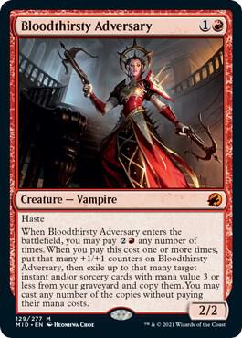 Bloodthirsty Adversary 129 Mythic Innistrad: Midnight Hunt NM/M