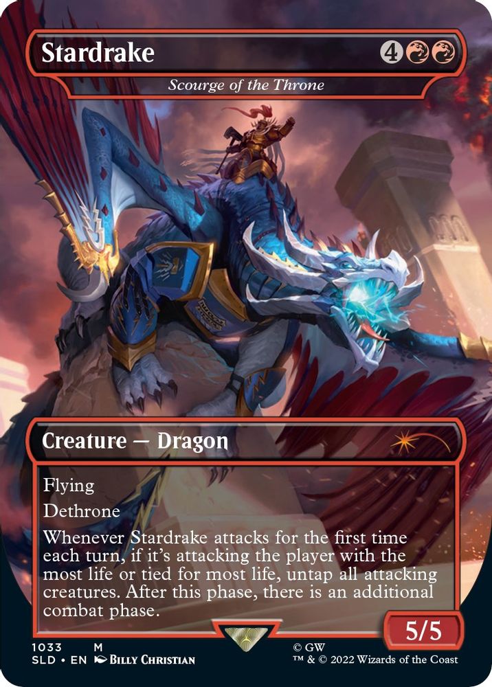Stardrake - Scourge of the Throne (Borderless) 1033 Secret Lair Drop Series NM/M