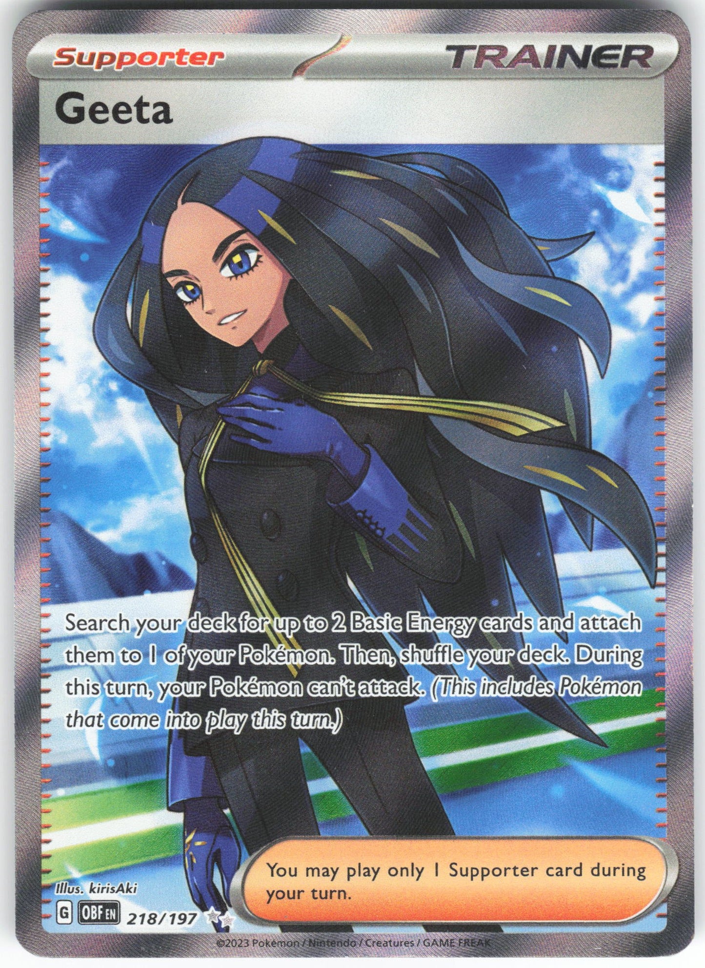 Geeta - Ultra Rare SV03: Obsidian Flames 218/197 NM