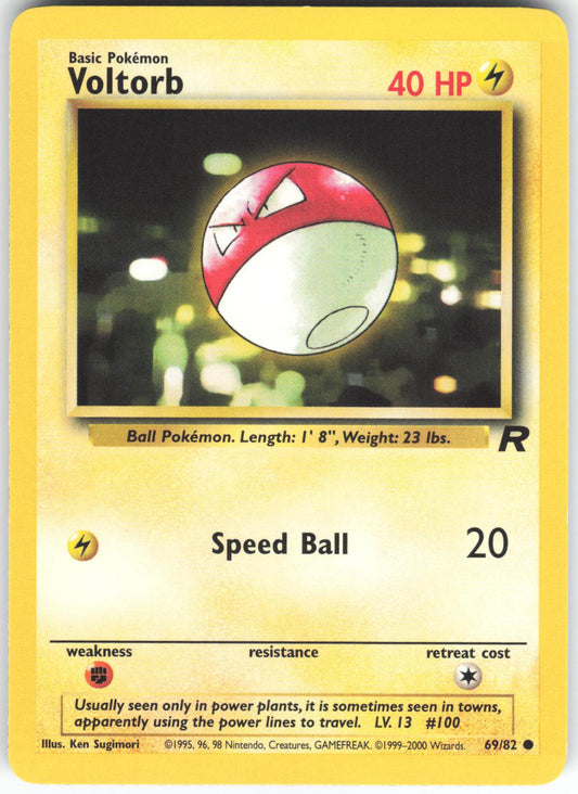 Voltorb 69/82 Common Team Rocket Unlimited NM/LP