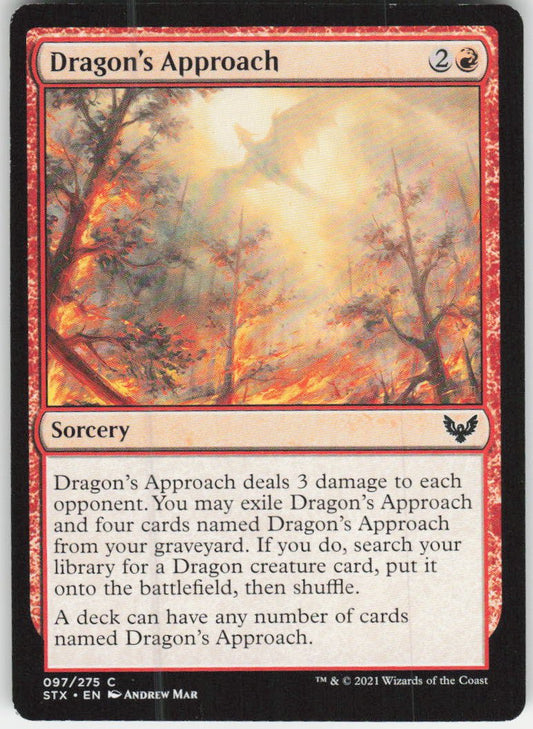 Dragon's Approach C Strixhaven: School of Mages 97 NM