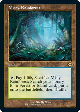 Misty Rainforest (Retro Frame) (Foil Etched) 438 Rare Modern Horizons 2 NM/M