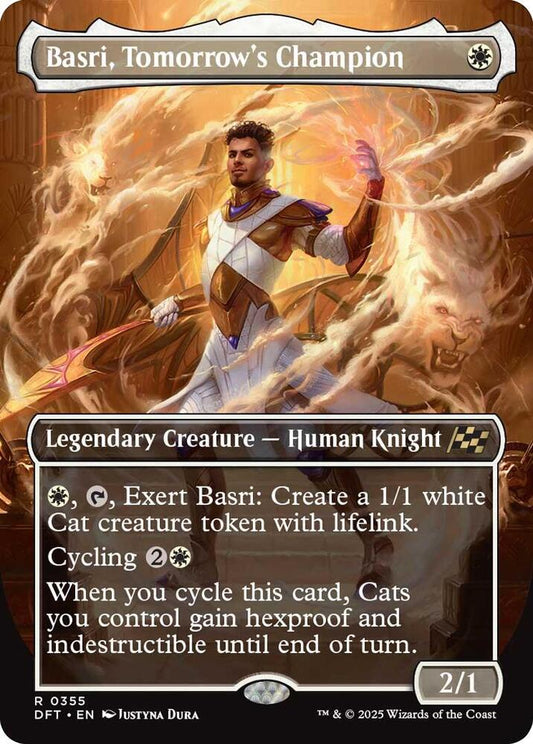 Basri, Tomorrow's Champion (Borderless) 355 Rare Aetherdrift NM/M