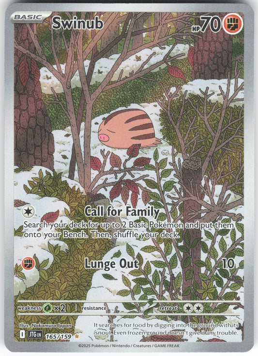Swinub - Illustration Rare SV09: Journey Together 165/159 NM