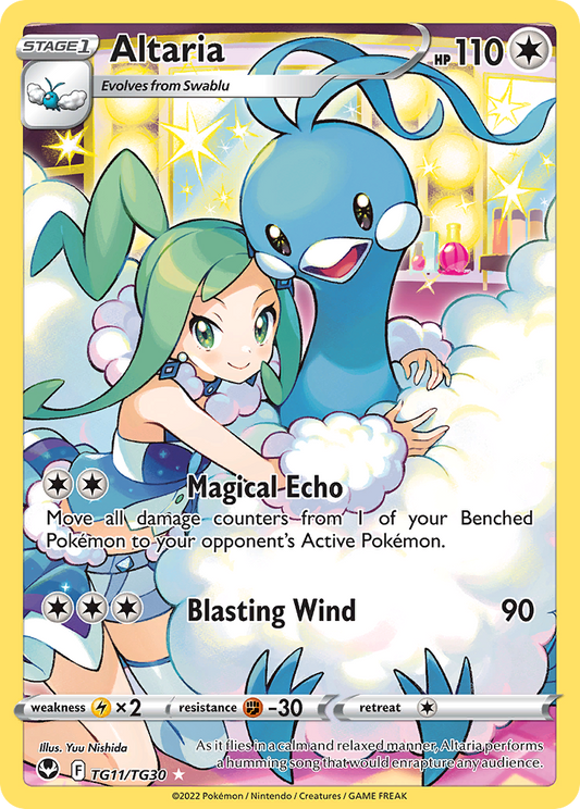 Altaria TG11/TG30 Trainer Gallery Rare Silver Tempest Trainer Gallery Holo NM/M