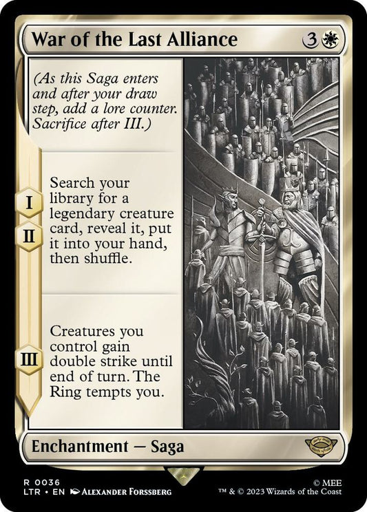 War of the Last Alliance 36 Universes Beyond: The Lord of the Rings: Tales of Middle-earth NM/M