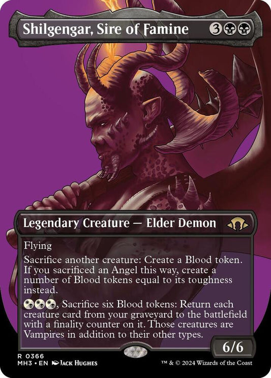 Shilgengar, Sire of Famine (Borderless) 366 Rare Modern Horizons 3 NM/M