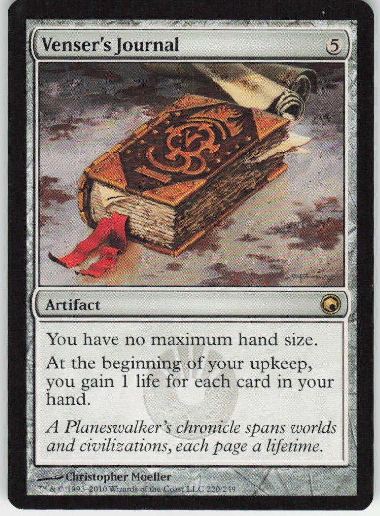 Venser's Journal R Scars of Mirrodin 220 NM