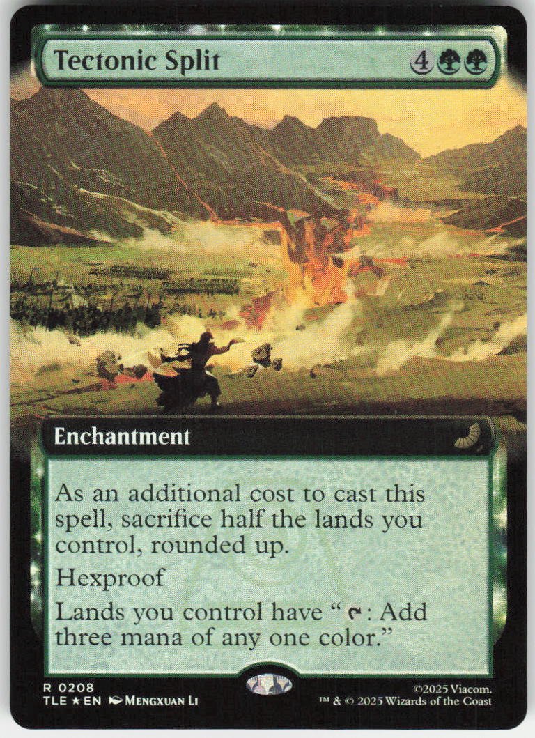 Tectonic Split (Extended Art Foil) R Avatar: The Last Airbender: Eternal-Legal 208 NM