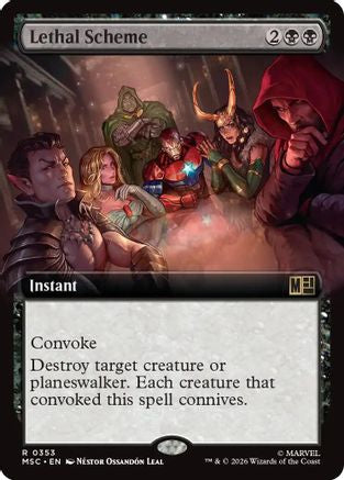 Lethal Scheme (Extended Art) 353 Rare Commander: Marvel Super Heroes NM/M