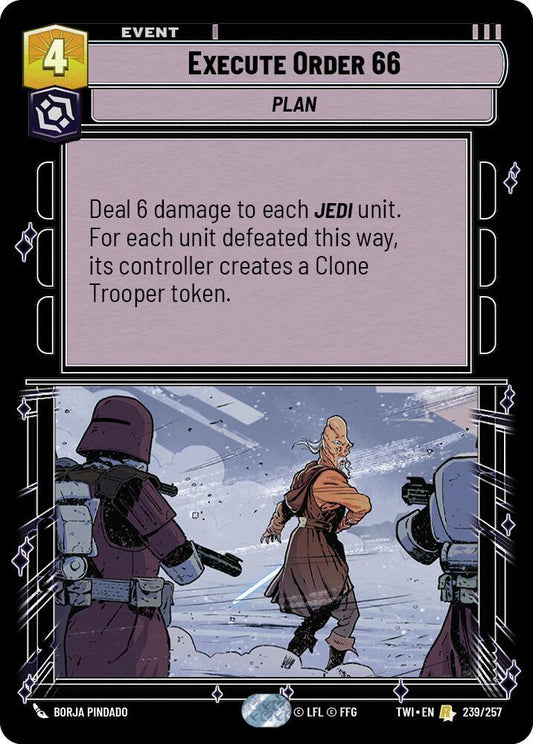 Execute Order 66 239/257 Rare Twilight of the Republic NM/M