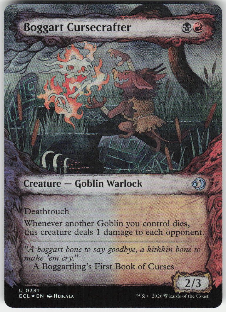Boggart Cursecrafter (Showcase Foil) U Lorwyn Eclipsed 331 NM