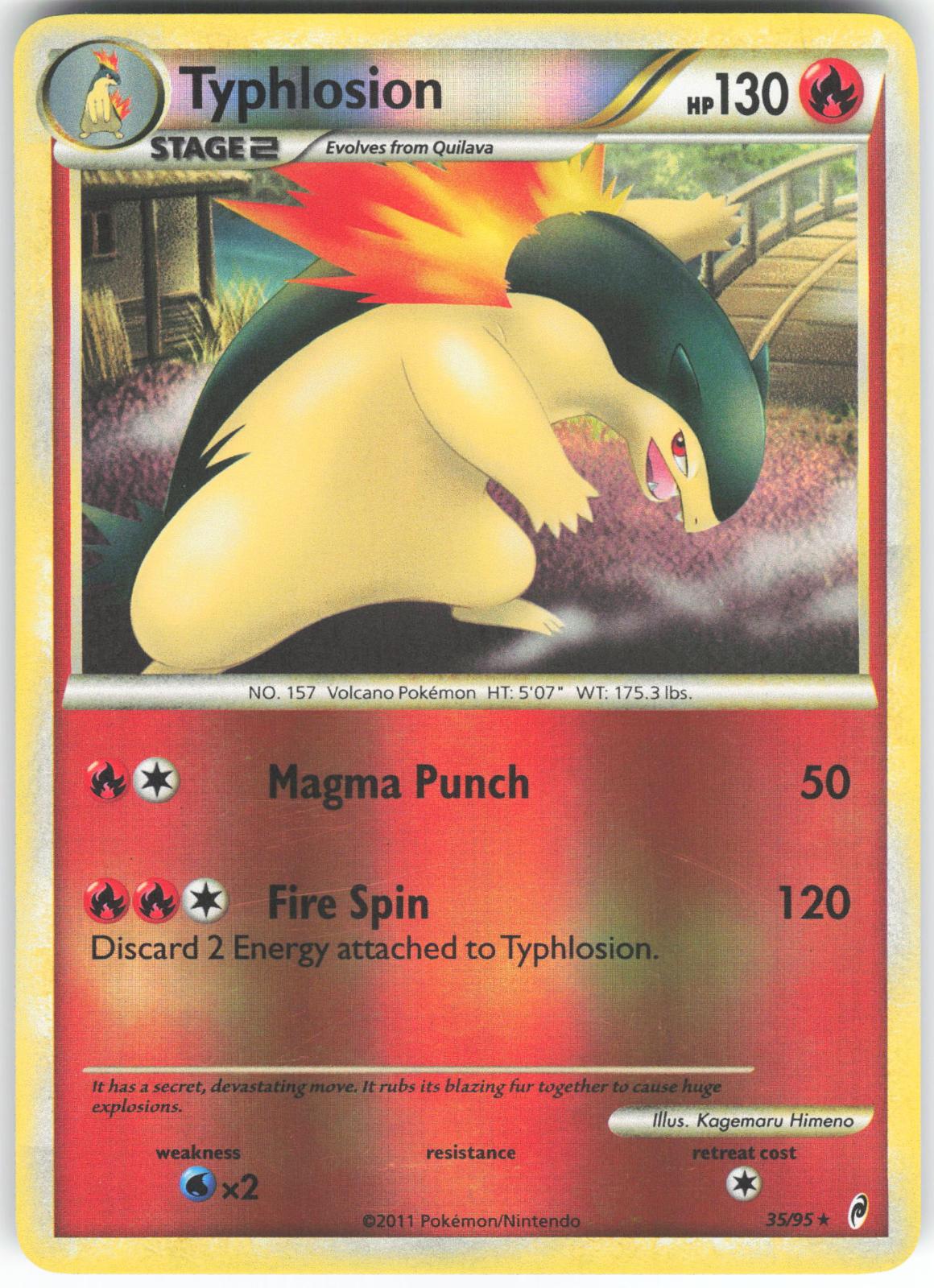 Typhlosion 35/95 Rare Reverse Holo Call of Legends LP