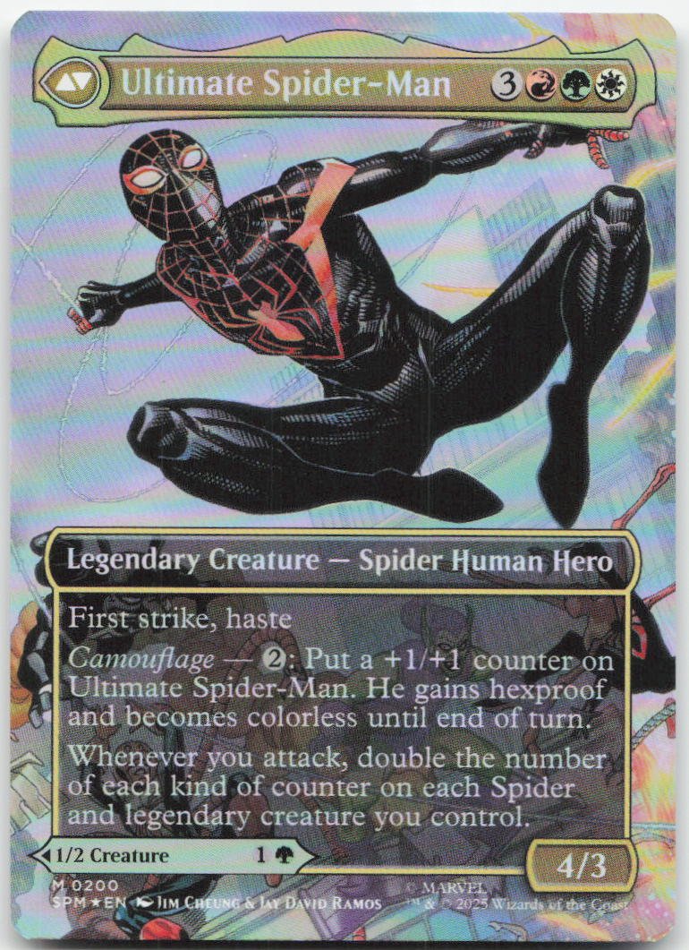 Miles Morales (0200) (Borderless) M Marvel's Spider-Man 200 NM (Back)