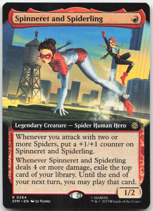 Spinneret and Spiderling (Extended Art) R Marvel's Spider-Man 264 NM